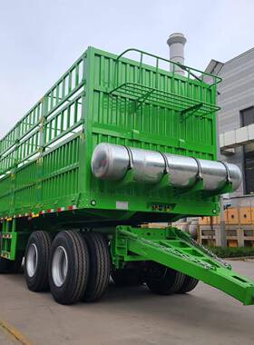 4轴全拖挂车拖围输QBI栏全挂车半挂车车运全挂车牵引杆挂车拖车全