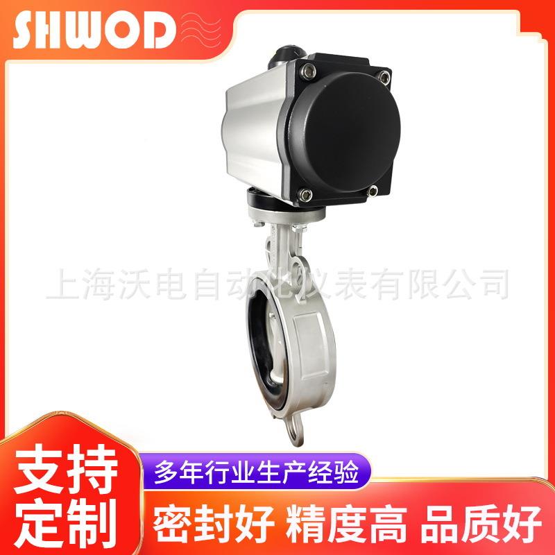 QET热卖不锈钢气国动蝶阀双作可选气动对夹用蝶单阀标气动阀月销