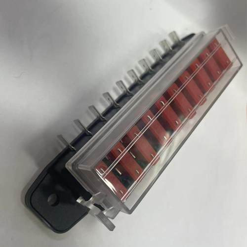 多路带脚汽保VYT险丝盒座10进盒保10路10档险丝保险外露车焊片长