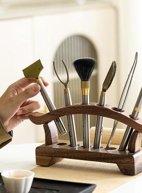 茶道六君子套装件茶刀茶39421夹茶刷茶铲家用泡工具功夫茶具配茶