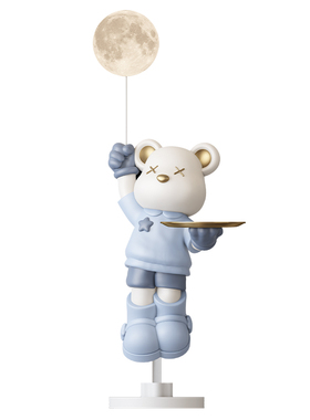 客厅大型暴力熊落地灯摆件沙发z旁电视柜轻奢家居装饰乔迁新居礼