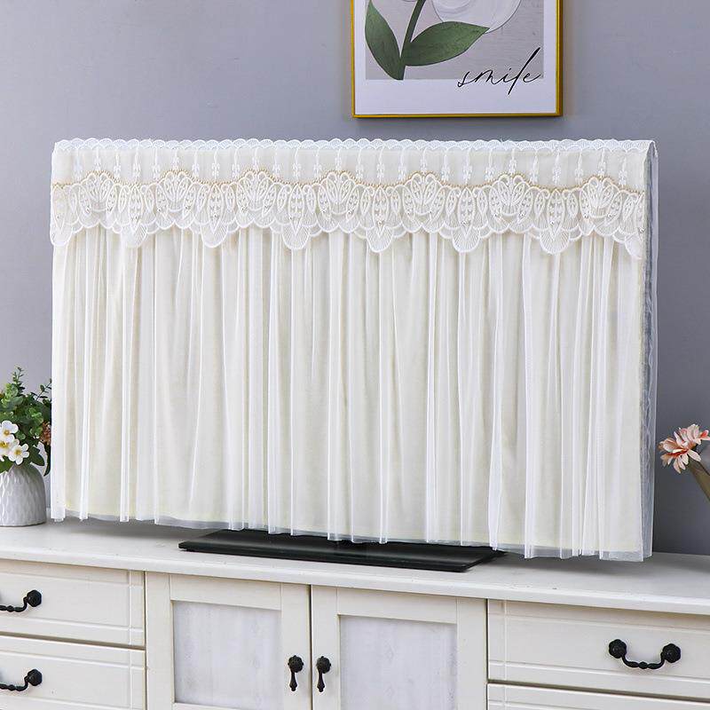 电视机防尘罩布套盖奶油风液晶电视罩套式开厂家直供机不取6挂寸5