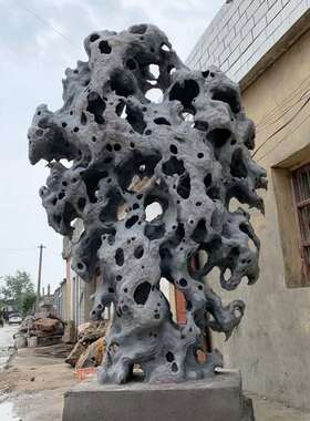 景观石 大小型园林自然观景庭院石假山石料施工 灵璧奇石 太湖石