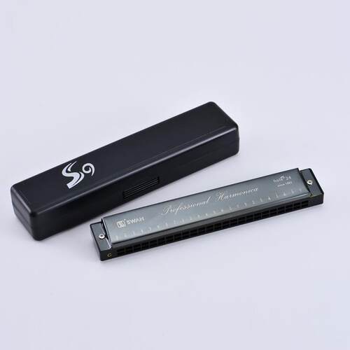 24孔复音c调口琴初学者成人入门可三色乐器harmonica