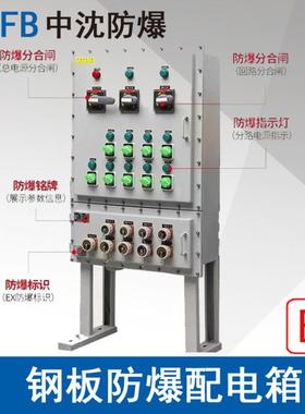 BXMD58防爆配电箱钢板焊接防爆非标铁箱控制柜触摸屏ExdbebIIBT6
