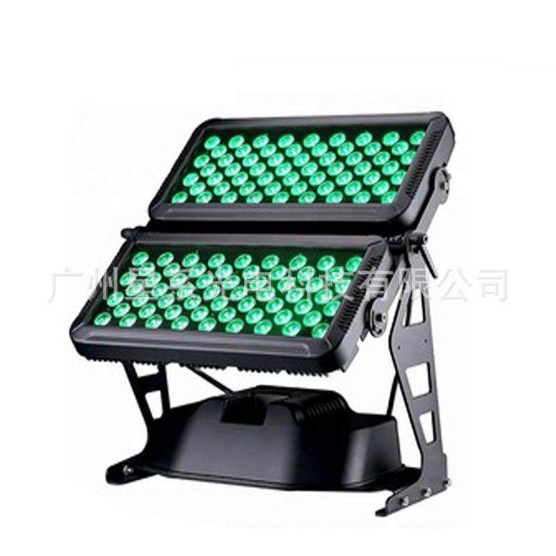 供应景观亮化城墙楼塔染色120颗10W四合一LED户外防水投光灯