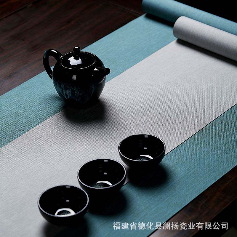 茶具配件日式茶席套装麻布桌旗中式桌垫茶艺茶布艺茶垫禅意茶盘垫