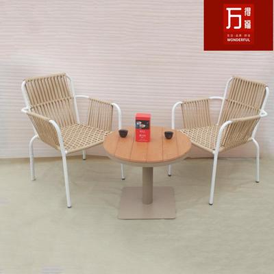 户闲外露营休藤阳台茶几三件A-1013套花园编桌椅小塑木椅桌椅庭院