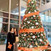 广深东网红打卡圳圣诞树蓝色挂枝造型灯mjj20211光圣诞树蝶恋美陈