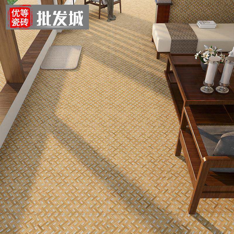 木2风仿古木纹砖原60厂标客0X100厅餐厅卧室防滑地砖瓷砖鱼骨拼编