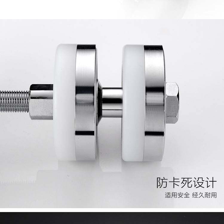折叠门万向吊轮大型多扇旋转滑轮 活动墙门包房隔断收纳移门吊轮