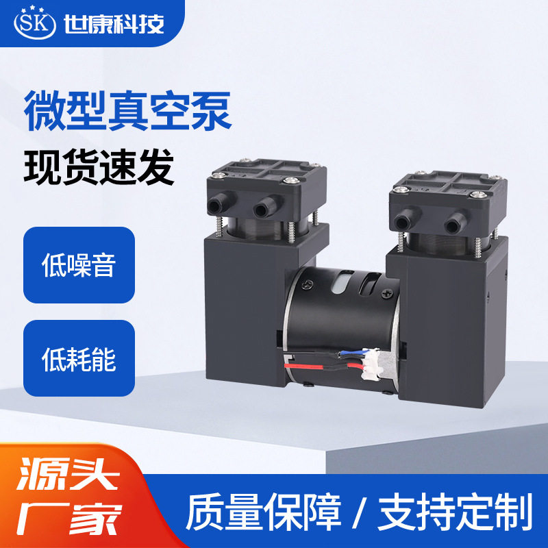2AP51-3微型隔膜泵水泵无刷活塞压力家电双头膜片增压真空泵