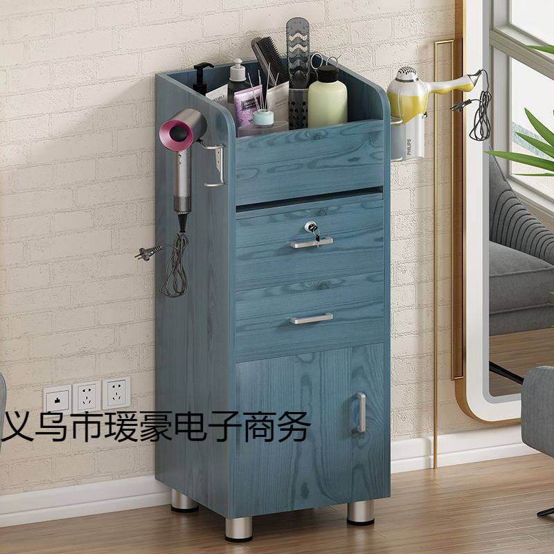 发廊柜美发店产品工具车柜子落地带抽屉式储物柜可移动理发柜