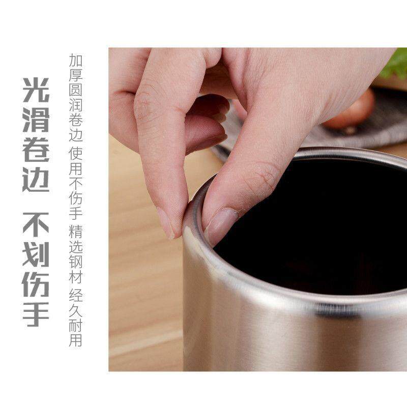 烧烤子签子收纳筒饭店竹签串串收纳LSK烧烤签盒子不锈桶钢钎桶扁