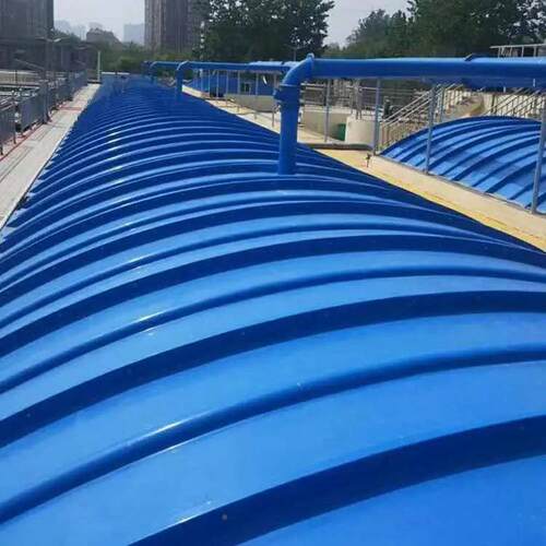 污水628池废气玻璃钢集弧气罩厚密封形除臭罩防臭盖板废气加池高