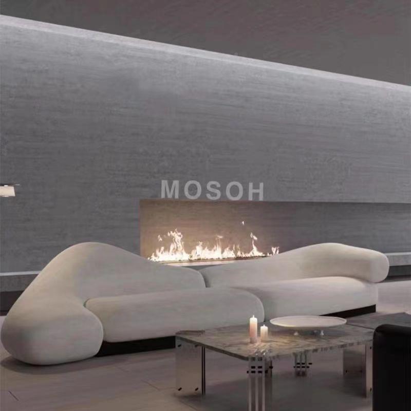 意式沙发小户全套半圆型形-款沙发网轻奢红现代新客l型沙发客厅