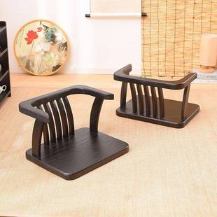 椅子坐椅359扶炕凳子飘窗榻榻米手靠背式 椅中实木床上腿木茶室