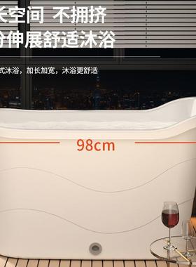 加加厚浴桶塑料非折叠成人澡澡盆盆长浴VGS盆洗桶沐家用老人新品