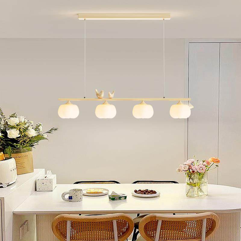 餐厅吊灯全光谱护216艺眼le创d饭厅长线灯现代约简智能小鸟意术灯,家装灯饰光源,智能吊灯,淘宝优惠券,粉丝福利购,淘宝优惠卷