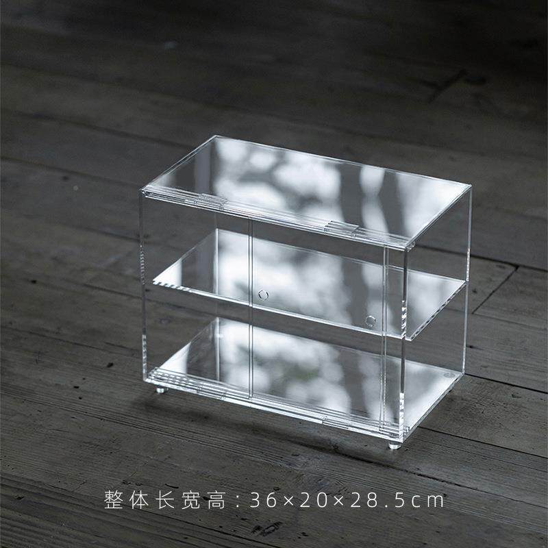 推拉dsadsaf门亚克力茶具棚茶收展示博古架室纳家居内置物架防尘