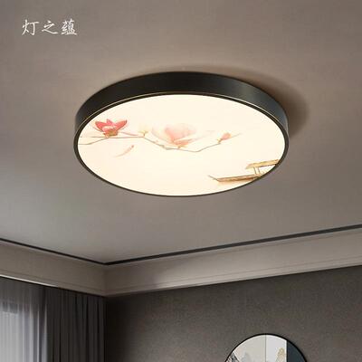灯之代中式简约全铜8849书吸现顶灯新中式圆形led灯阳台房卧室蕴