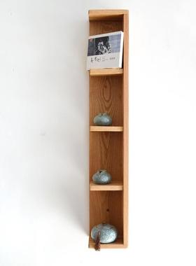 墙上置物架实木挂31058墙书壁架厨房日式墙装饰客厅电墙视格面子