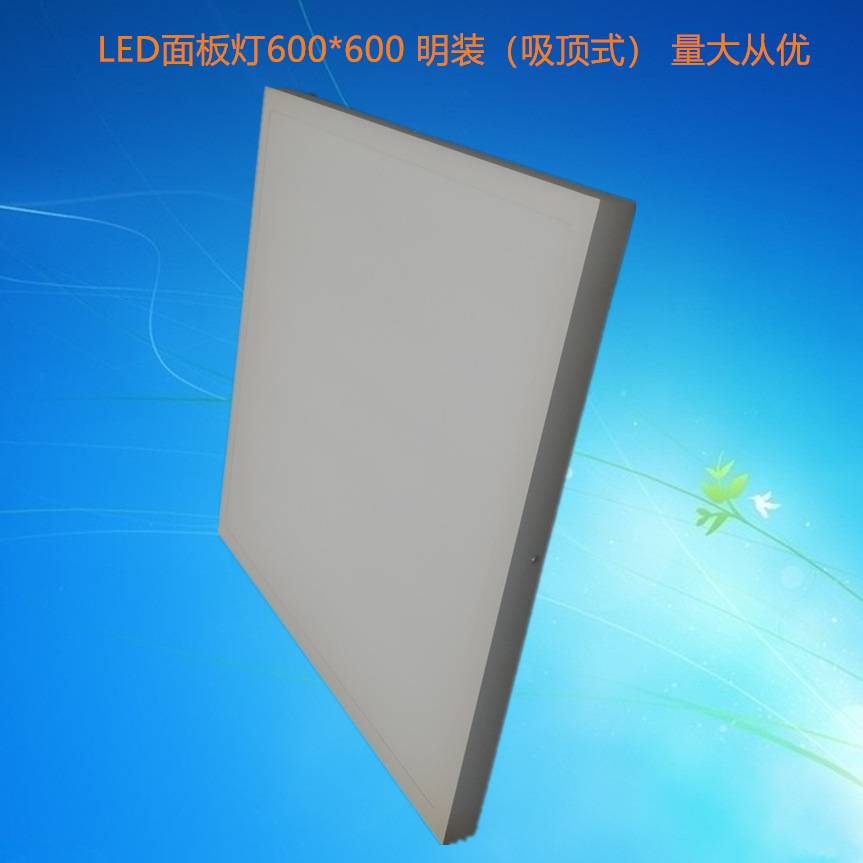 调顺厂家直发光面板灯 600600LED办公灯 贴片式明装吸顶式面板灯