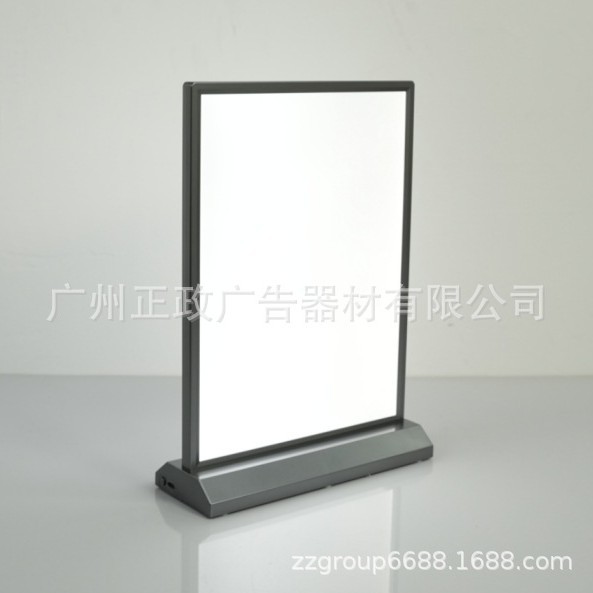 LED发光菜单双面充电灯箱无线广告牌吧台点餐价目表台卡桌牌展示