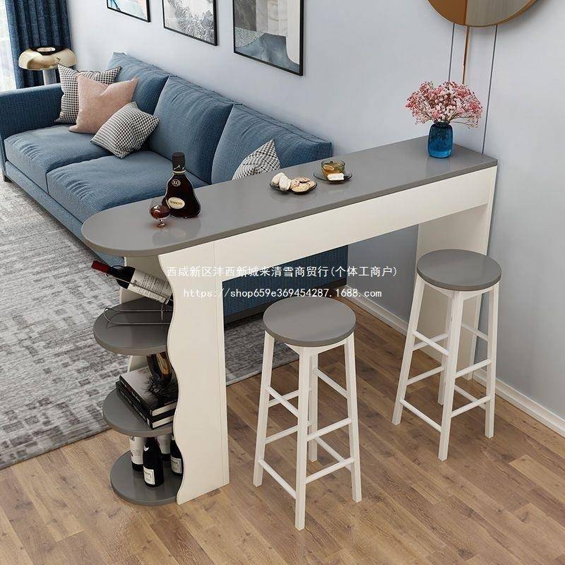 小户型吧台桌家用现代简约客厅玄关小吧台沙发边几餐厅轻奢隔断柜