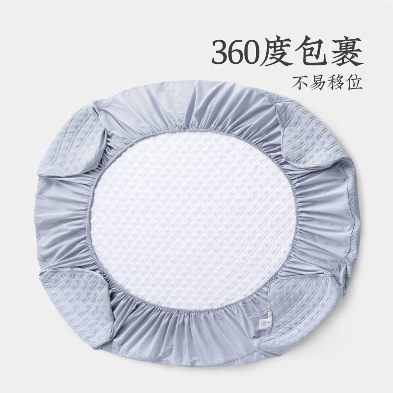 远梦家纺水洗纯棉床笠单床笠简约素色纯棉防尘罩床笠床上用品