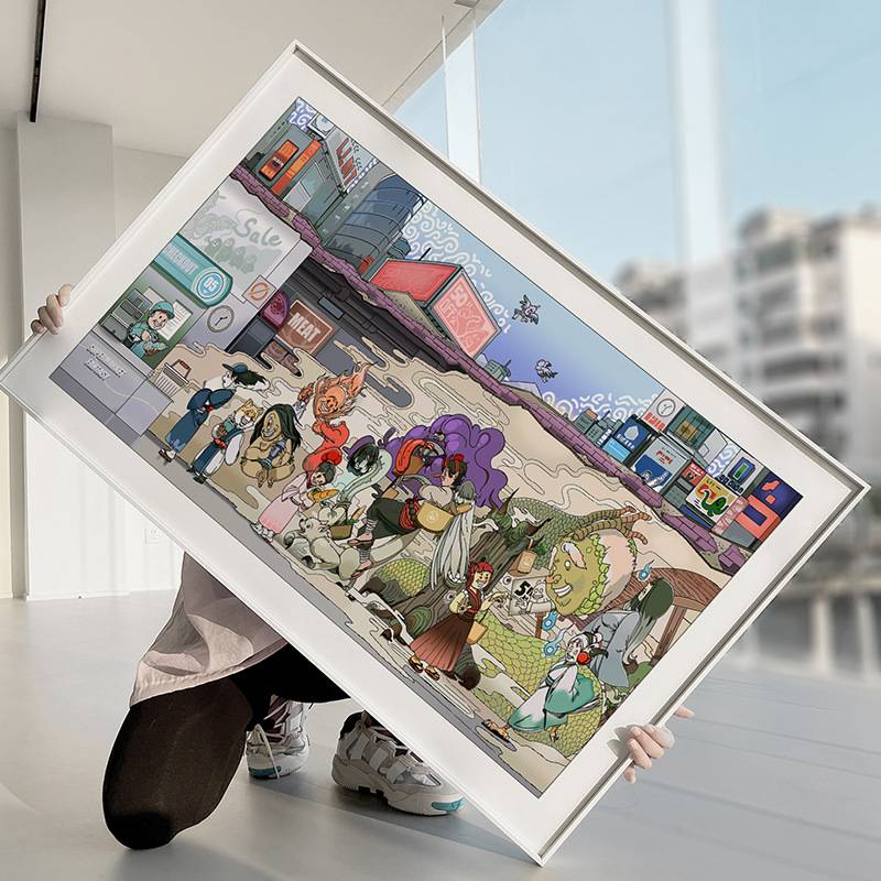 百鬼夜行神话主题日漫装饰画日式餐厅酒吧客厅壁画工作室巨幅挂画