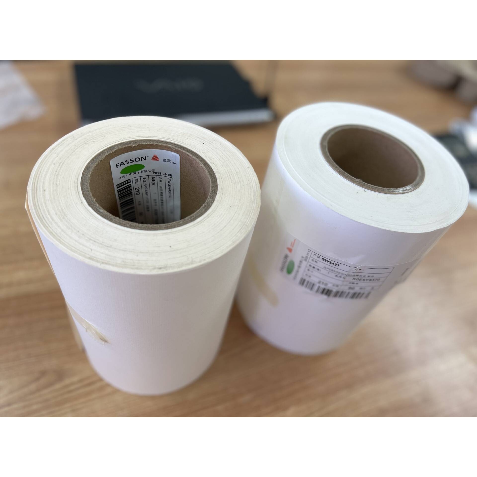 FASSON抗撕裂无底纸无尘标签热敏标签纸3防热敏不干胶70*100M*1K