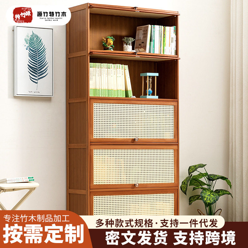 ?书架书柜储物柜格子柜展示柜落地客厅置物柜带门柜子展示柜家用
