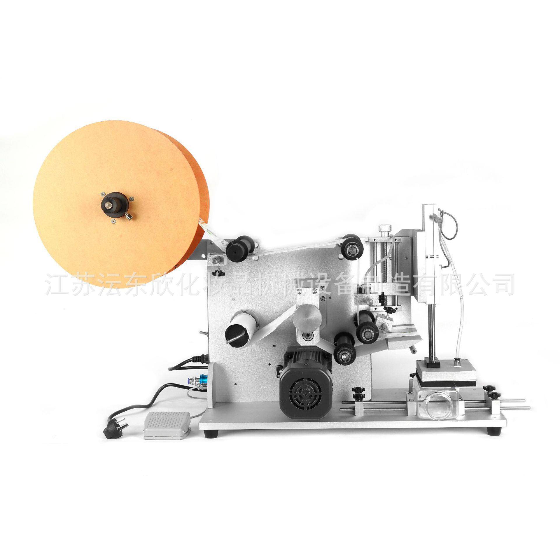 半自动平面贴标机日化瓶玻璃瓶塑料瓶纸盒正背面标签贴标机