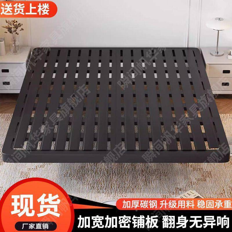 加铁艺双床人床浮家用不IZN锈钢悬空铁架床粗加厚钢架床现代简约