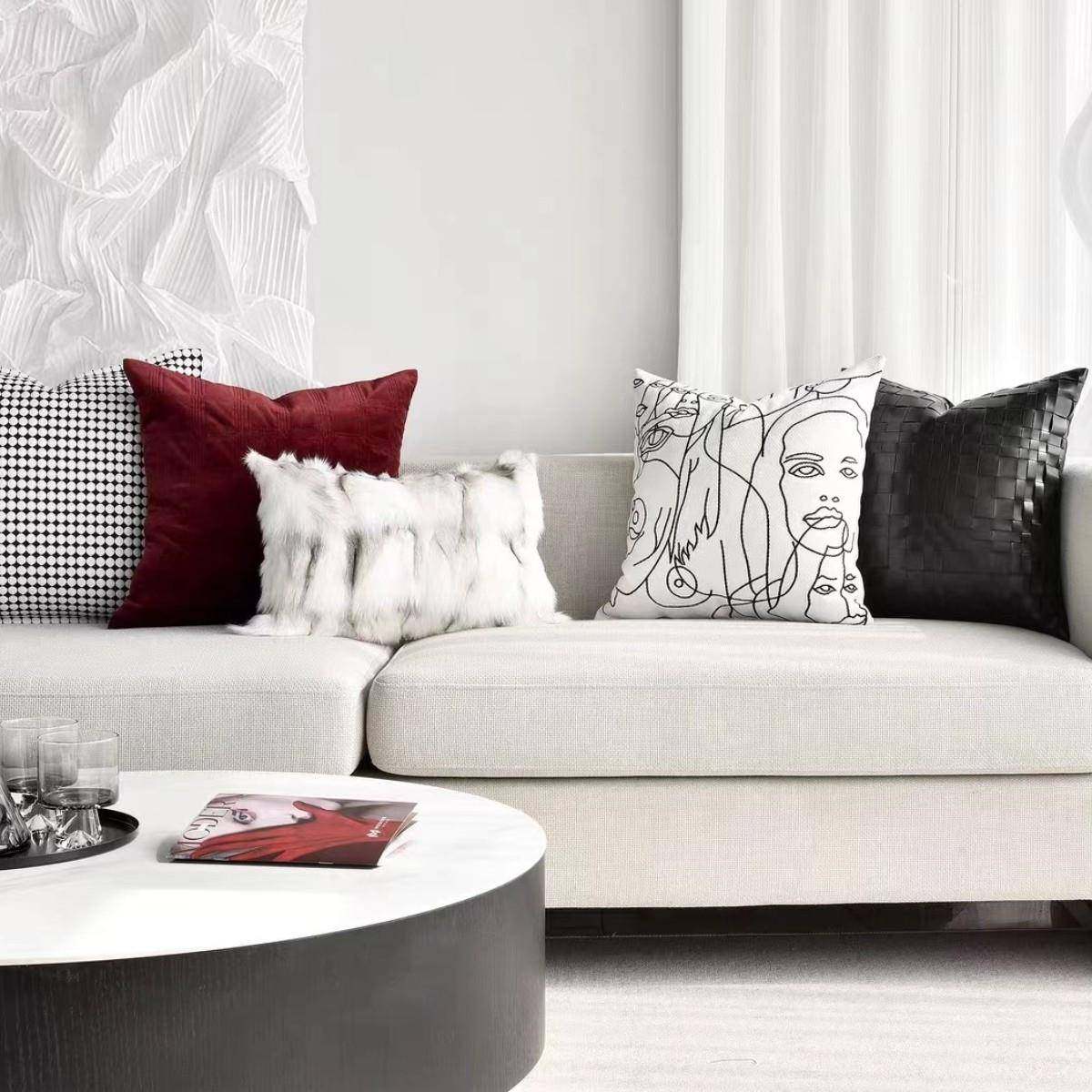 样板房抱枕轻奢简约现代软装沙发客厅靠垫方枕样板间酒店抱枕,影音电器,DIY配件,淘宝优惠券,粉丝福利购,淘宝优惠卷