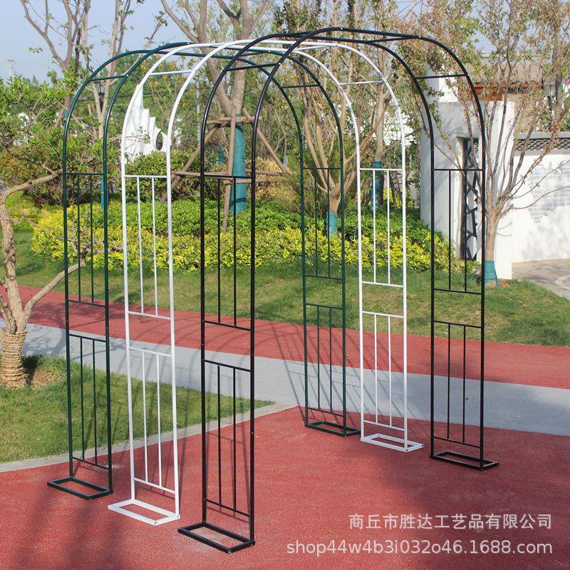 爬藤架子花支架铁艺植物架攀爬阳台户外月季花园庭院拱形门婚礼