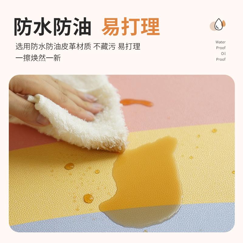 W1TRpu皮革飘窗垫窗台垫2025新款免洗可裁剪主卧定制夏季薄款四