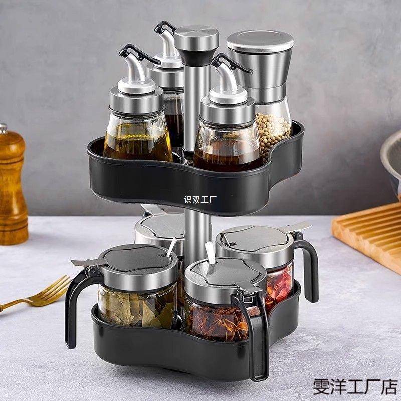 玻璃厨房味精盐组合套装佐料调料罐调味瓶全套高端油壶家用调料盒
