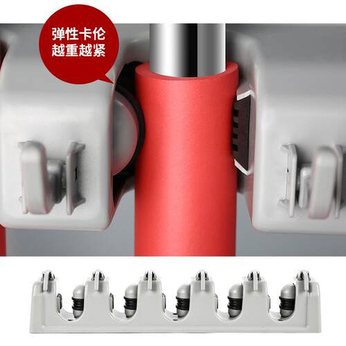 不钢拖把纳架可移动落地式扫把挂架置物锈架子不锈钢拖收卫架生清