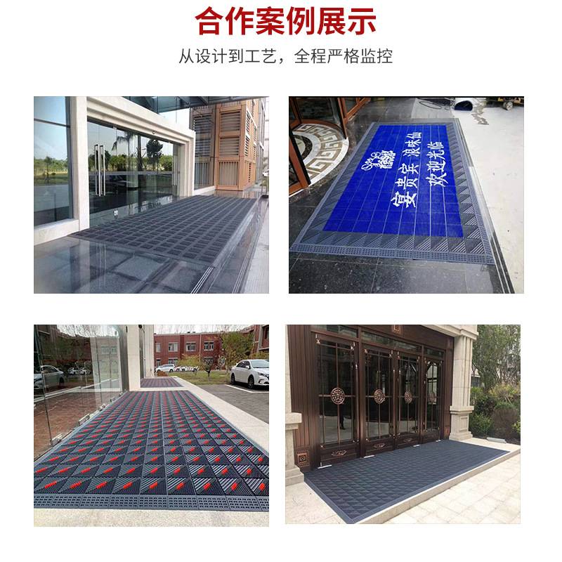 三合一毛刷地垫 除尘塑胶PVC防滑拼装塑料门厅毛刷刮泥脚垫