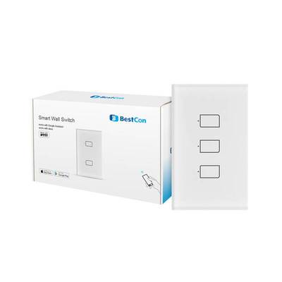 博联Bestcon TC2S UK US EU智能触摸开关定时APP需搭配RM4 PRO