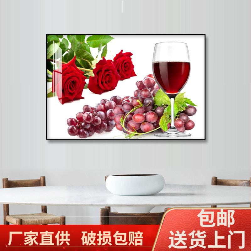 饭厅壁画餐厅墙面装饰挂画单幅厨房现代简约风格大气玄关装饰墙画