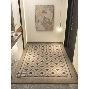 入户门地垫现代简约高档客厅卧室地毯门垫大门口玄关进门脚垫耐脏