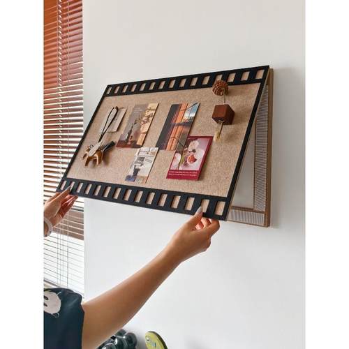 电表箱遮挡装饰画免打孔不伤墙玄关表箱盖板挂画胶片风格毛毡板