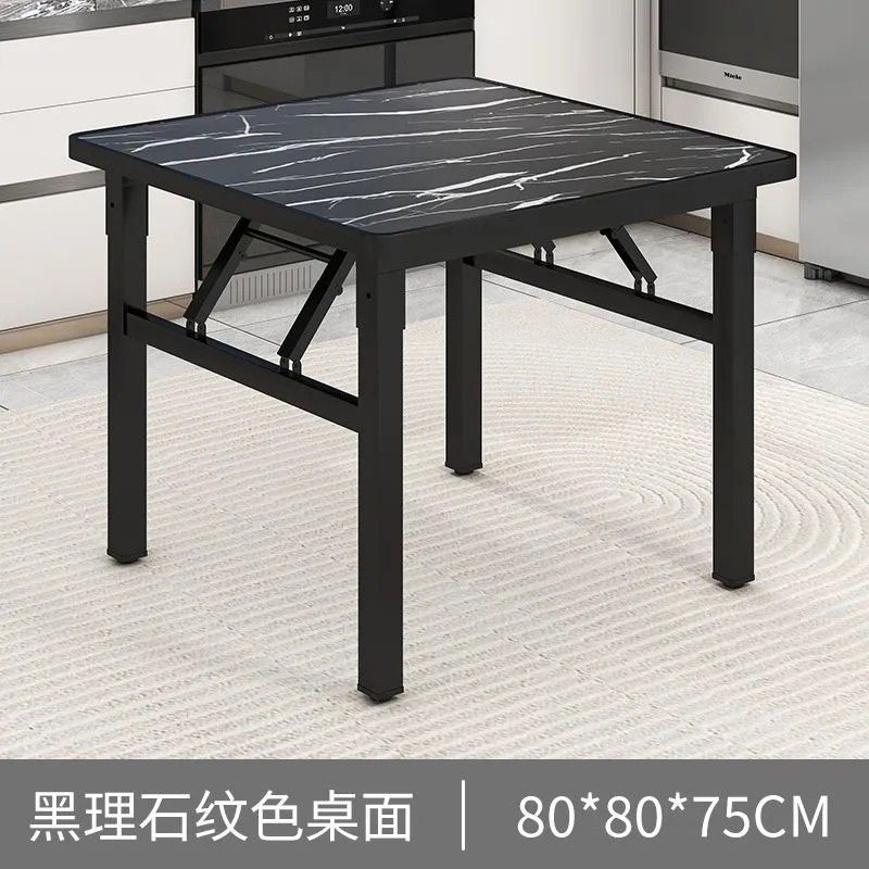 可折叠桌子饭桌家用正方形餐桌书桌出租屋宿舍矮桌户外桌地桌