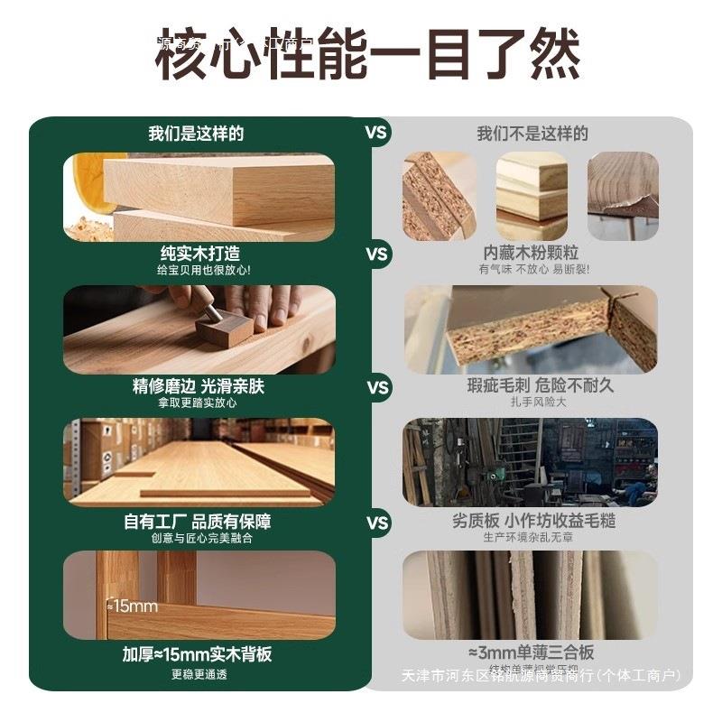 书架置物架落地实木占地方不书柜简易学生儿童一体转角储物柜包邮