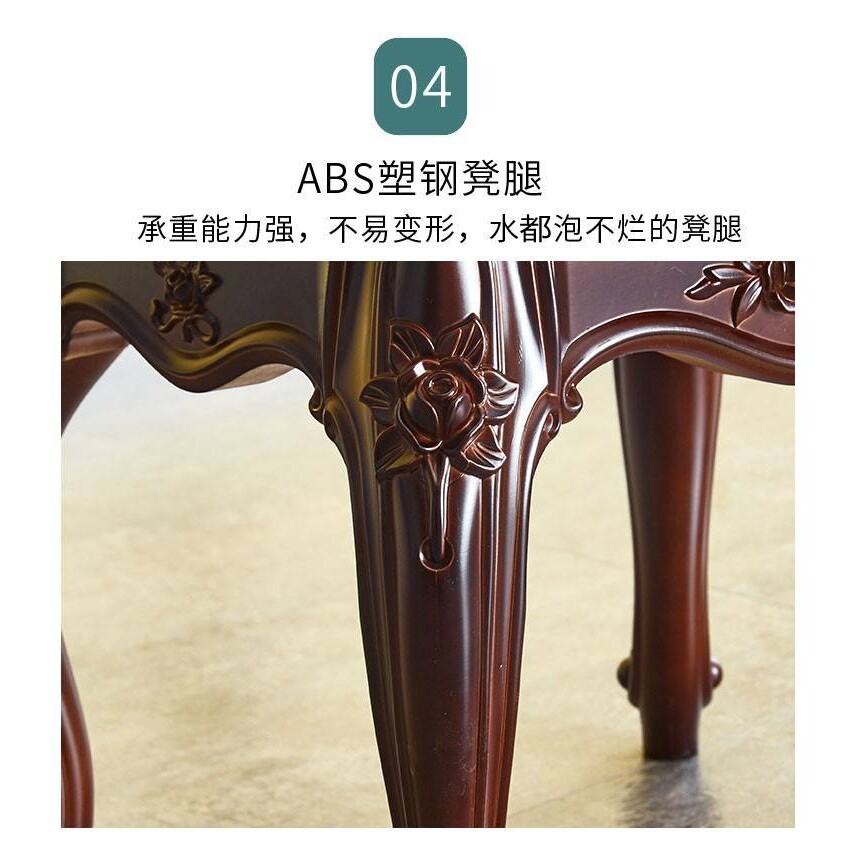 古筝钢琴凳单人欧式梳妆台凳子美式化妆椅中式古典家用小方凳圆凳