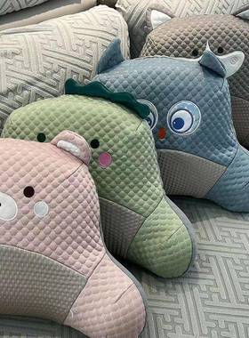 夏季椅F779TJ8S腰靠可爱卡通记忆棉冰座靠背办公椅靠汽车垫子护腰