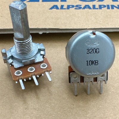 原装日本ALPS 阿尔卑斯16型3脚单联功放机音量调节旋转电位器B10K